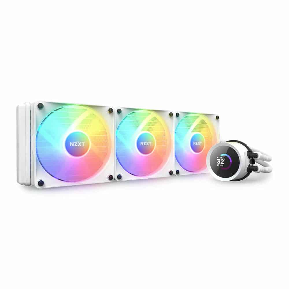 (image for) NZXT Kraken 360 RGB White All In One 360mm Intel/AMD CPU Water Cooler (2023 Edition)